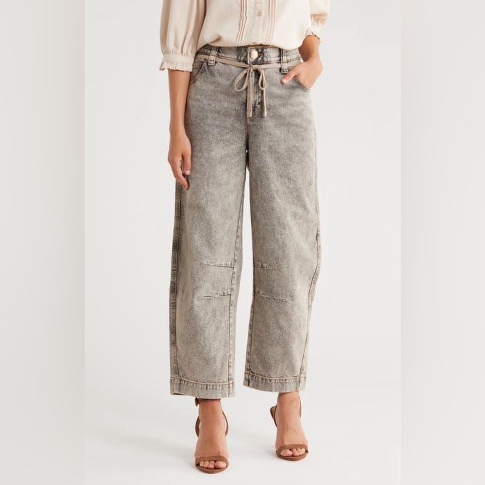 Democracy Gray Wide-Leg Jeans